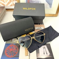 Super Rare! Wildfox Lolita Heart Shaped Sunglasses Golden Frame 