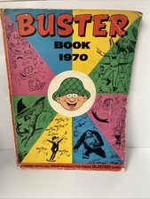 Buster Book 1970 IPC Magazines Fair Vintage Children’s Collectible Annual