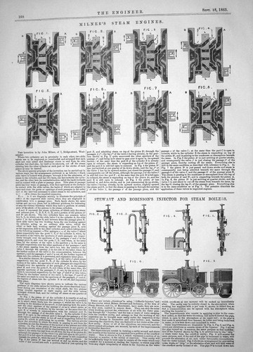 Antique old print 1863 milner - old,