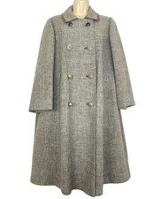 Vintage 1960s gray wool pea