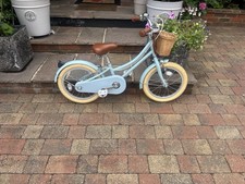 Bobbin Gingersnap Girls duck egg Bike 16-inch Wheels