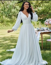 New A-Line Chiffon Medieval