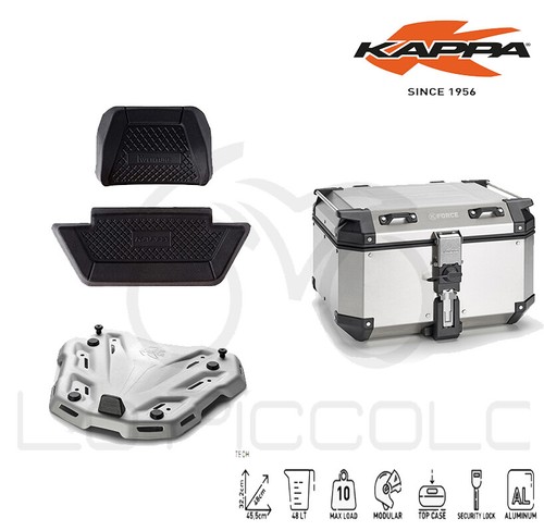 Kappa aluminum suitcase - aluminum,