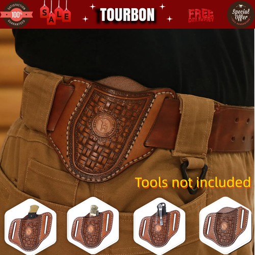 Tourbon leather folding knife - tourbon,