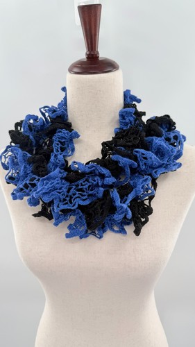 Handmade ruffle yarn scarf - handmade,