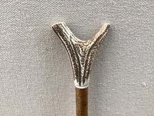 Red deer antler walking hazel - red,