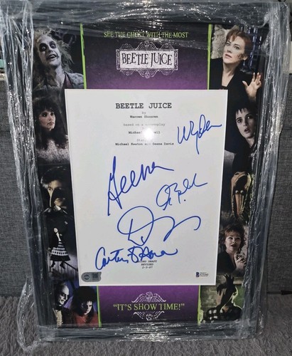 Beetlejuice signed - beetlejuice,