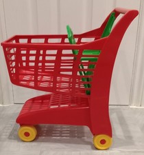 CHILD'S PLASTIC SHOPPING TROLLEY (PRETEND PLAY) COLLECTION ONLY