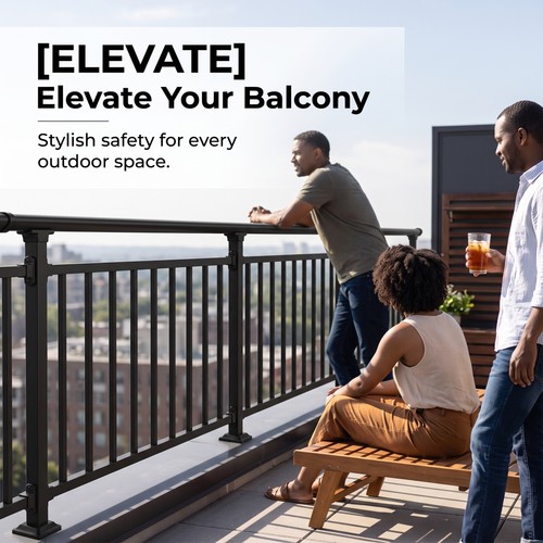Metal balcony railing for - balcony,