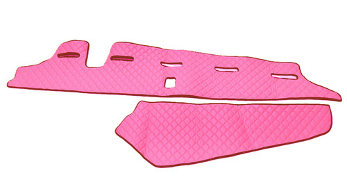 Pink dashboard mat - dashboard, leather