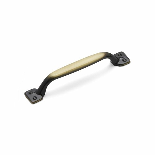 Burnished brass shaker pull - burnished, d