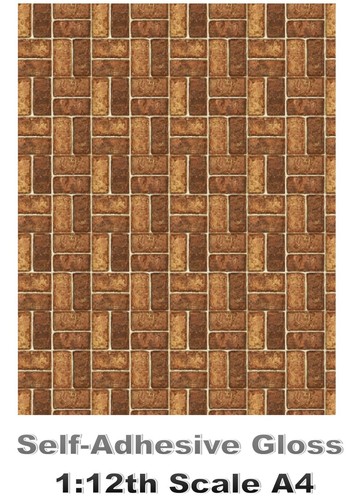 Dolls house wallpaper stick - house, stick-on