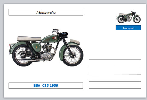 Motorcycles bsa c15 1959 - motorcycles,