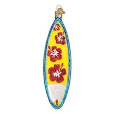 Old world christmas surfboard - christmas,