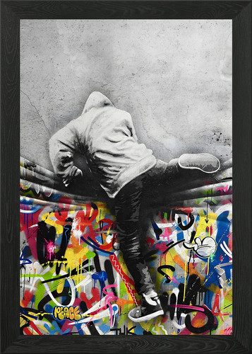 Graffiti man banksy style - graffiti,