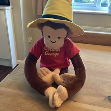 Large universal studios Curious George Monkey Soft Plush Toy, 48cm tall