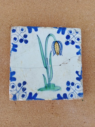 Antique dutch delft - dutch, polychrome