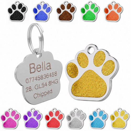 Dog tag engraved - dog,
