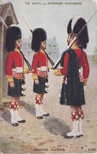 Old Military postcard. Argyll