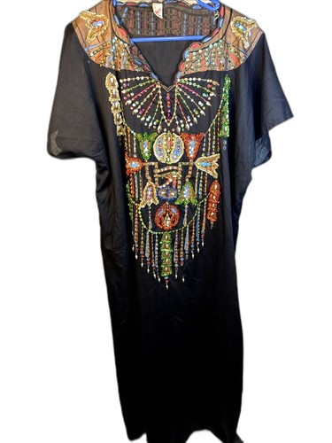 Vintage egyptian kaftan - kaftan, maxi