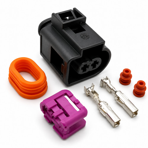 Pin horn connector - 2, plug