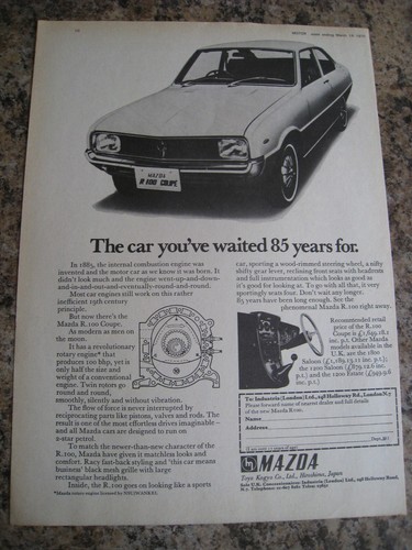 Mazda r100 coupe car - coupe, toyo