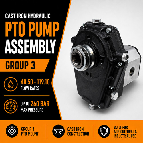 Cast iron hydraulic - iron, pto