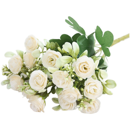 Silk rose bouquet home floral - silk,