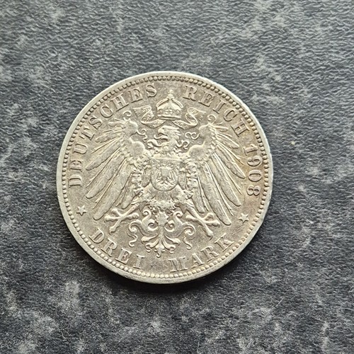 1908 prussia 900 - 1908, silver