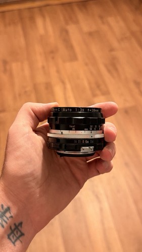 Nikon nikkor 28mm pre - nikkor, f3.5