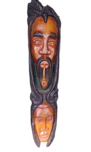 Reggae rasta man smoking pipe - man,