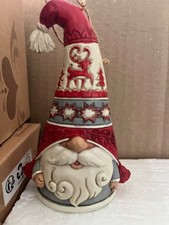Jim Shore Heartwood Creek Nordic Noel Gnome in Hat Christmas Ornament 6012895