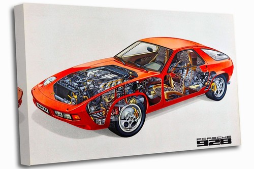 Porsche 928 canvas wall art - ,