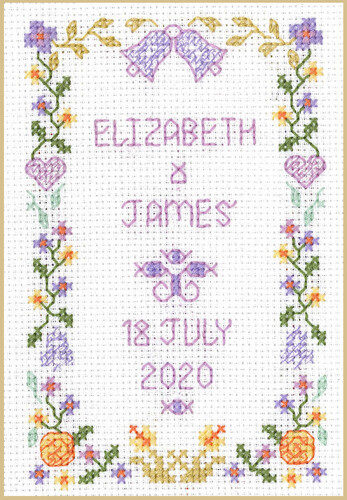 Mini wedding sampler cross - mini,