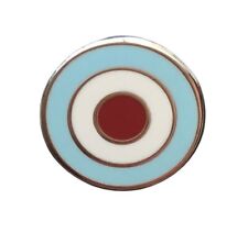 MANCHESTER CITY RETRO TARGET FOOTBALL HARD ENAMEL PIN BADGE FREE UK 48HR POST