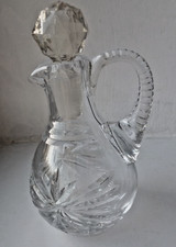Vintage Small Etched Glass Oil