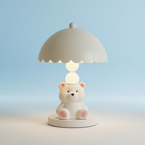 White bear table lamp press - lamp,