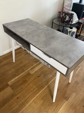 Habitat Grey Concrete Style Office Desk