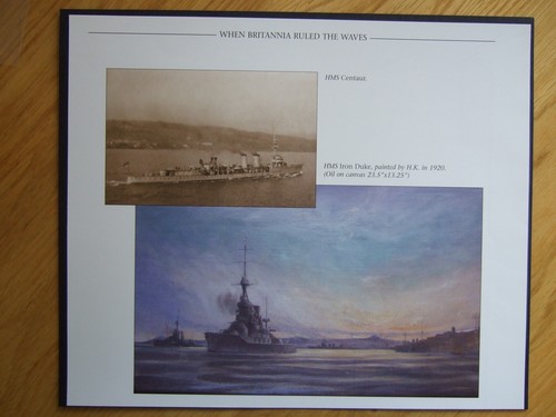 Naval print hms - centaur, and