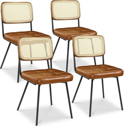 Rattan dining chairs - rattan, 4