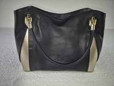 Foxer Black & Gold Leather