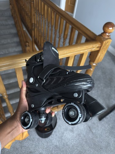Power adjustable quad skates - power,