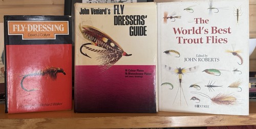 Vintage fly fishing books - books, x3