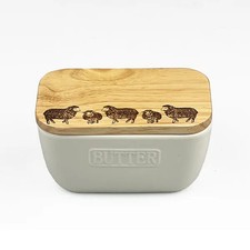 Butter Dish Sheep Design The