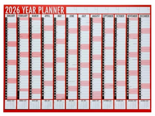 2026 unmounted year view - , wall