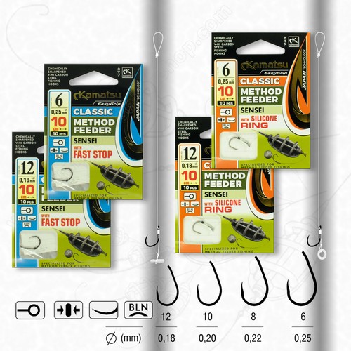Feeder hooks nylon leader - nylon,