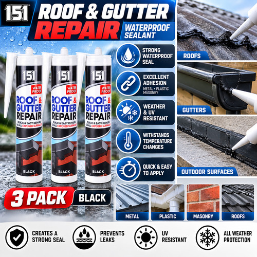 Roof gutter repair sealant - roof,