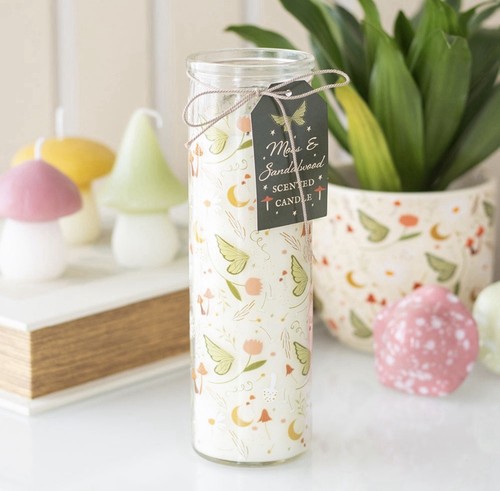 Glass jar scented candle - glass,