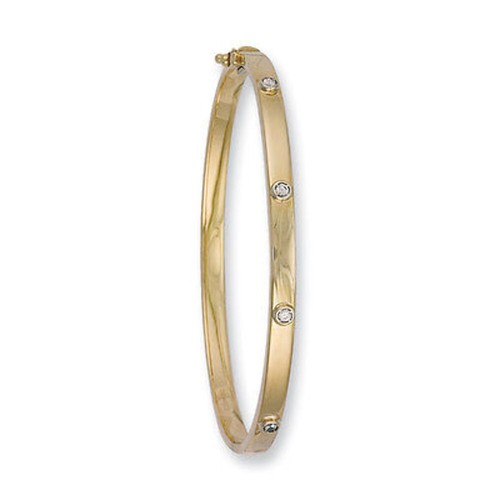 9ct yellow gold - gold, bangle