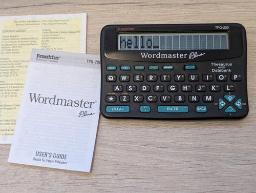 Franklin wordmaster plus - wordmaster,